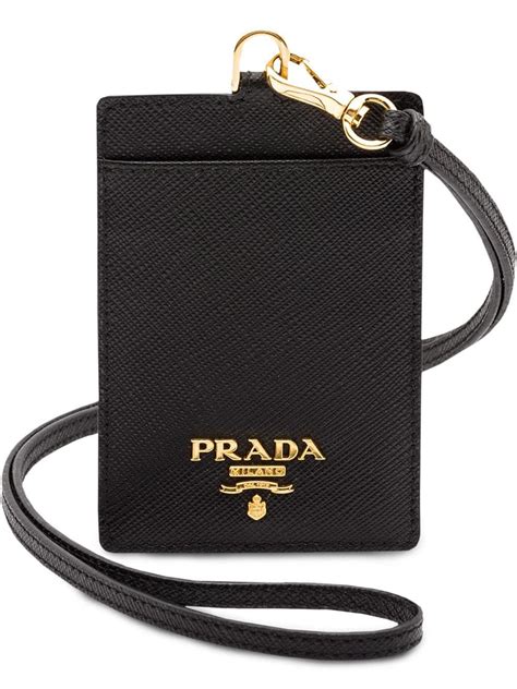 badge holder prada